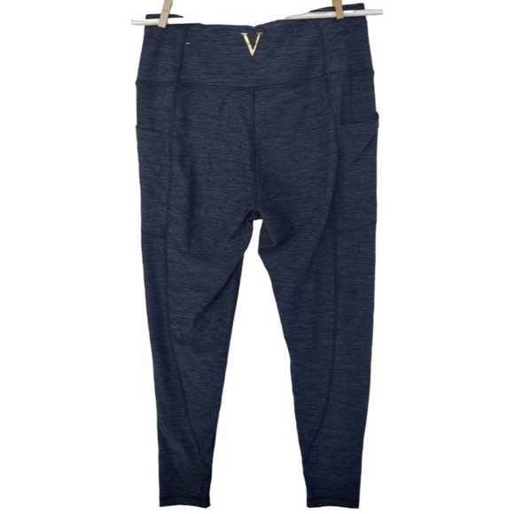 VICTORIA'S SECRET Total Knockout High-Rise Perforated Legging Navy Heather Size - Picture 3 of 7